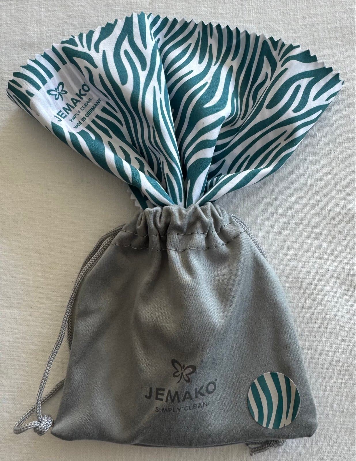 Brillentuch Zebra