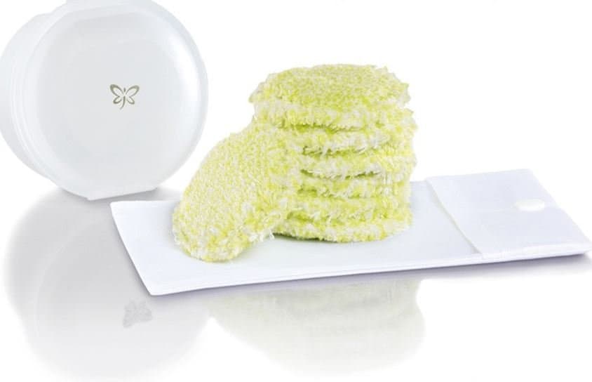 Abschmink-Pads mit Waschsack, 7er-Pack Limette