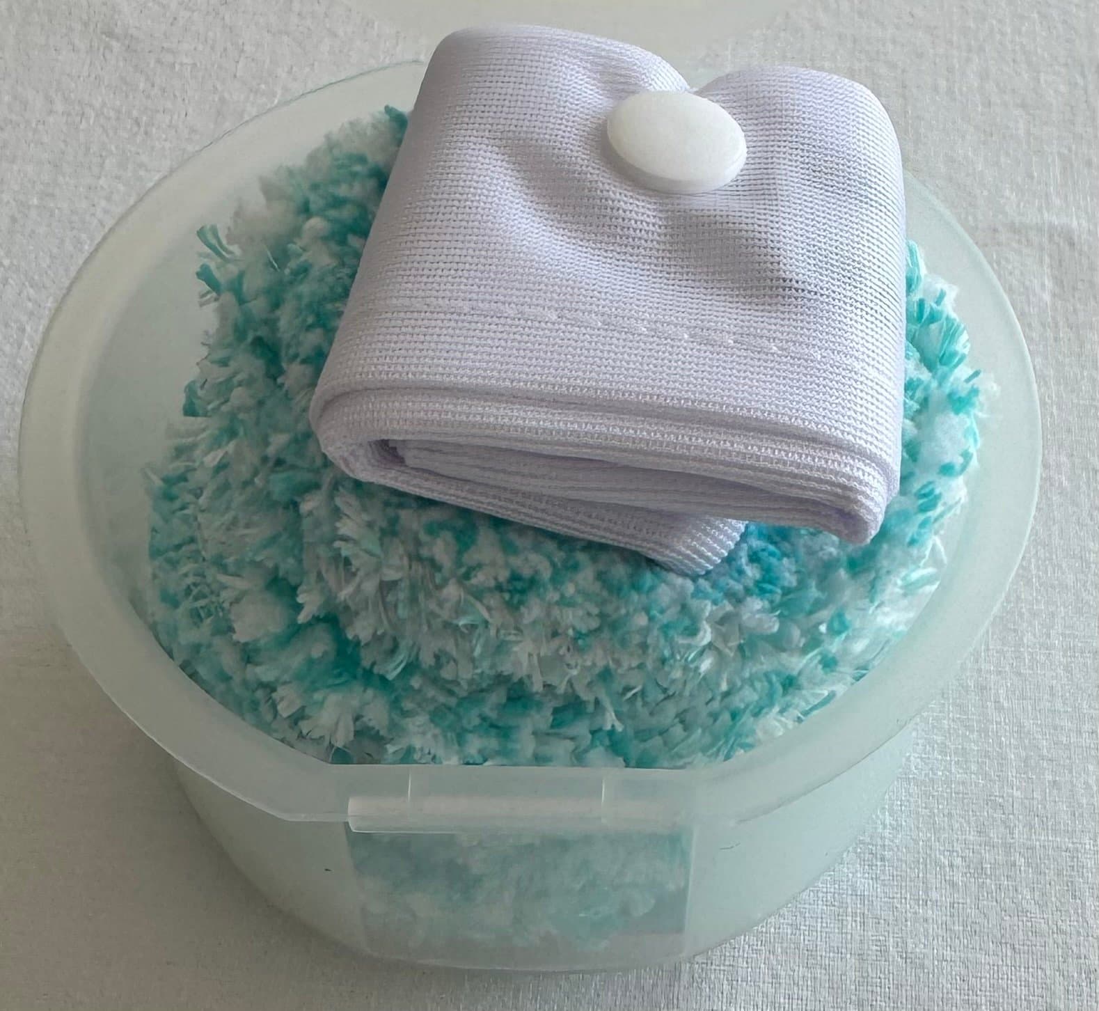 Abschmink-Pads mit Waschsack, 7er-Pack türkis