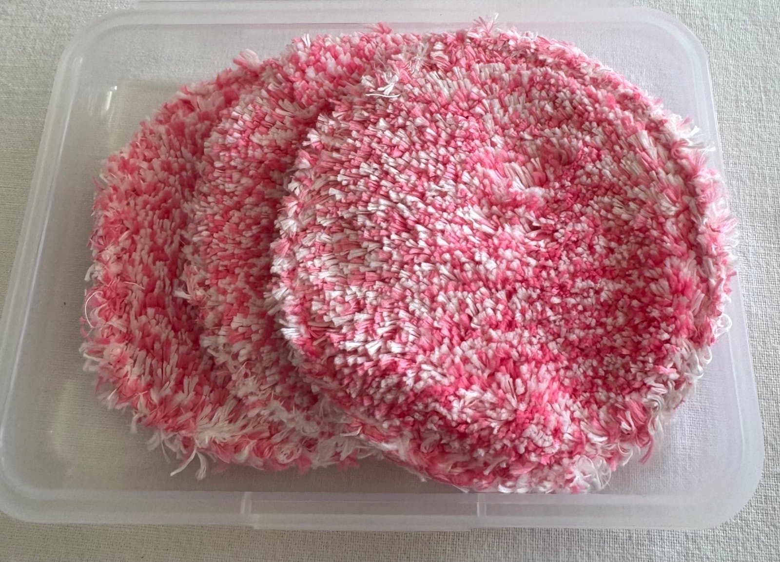 Gesichtspflege-Pads, 3er-Pack Pink