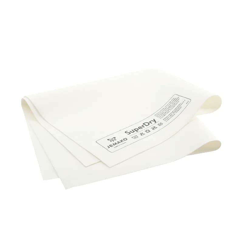 Abledertuch SuperDry 45 x 60 cm, weiß/grau